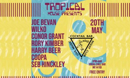 <span class="entry-title-primary">Tropical House – Saturday 20th May</span> <span class="entry-subtitle">Tropical House presents Joe Bevan, Wilko, Conor Grant, Rory Kimber, Harry Beer, Cooper and Seb Hinckley</span>